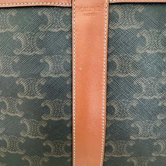 Celine Triomphe Canvas and Calfskin Toiletry Bag - Picture 4 of 15